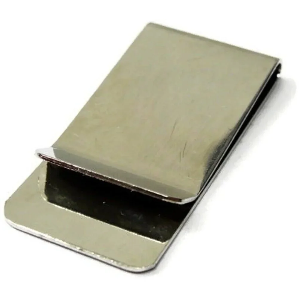 Monogram JBW Money Clip Silver Tone Cash Holder Used